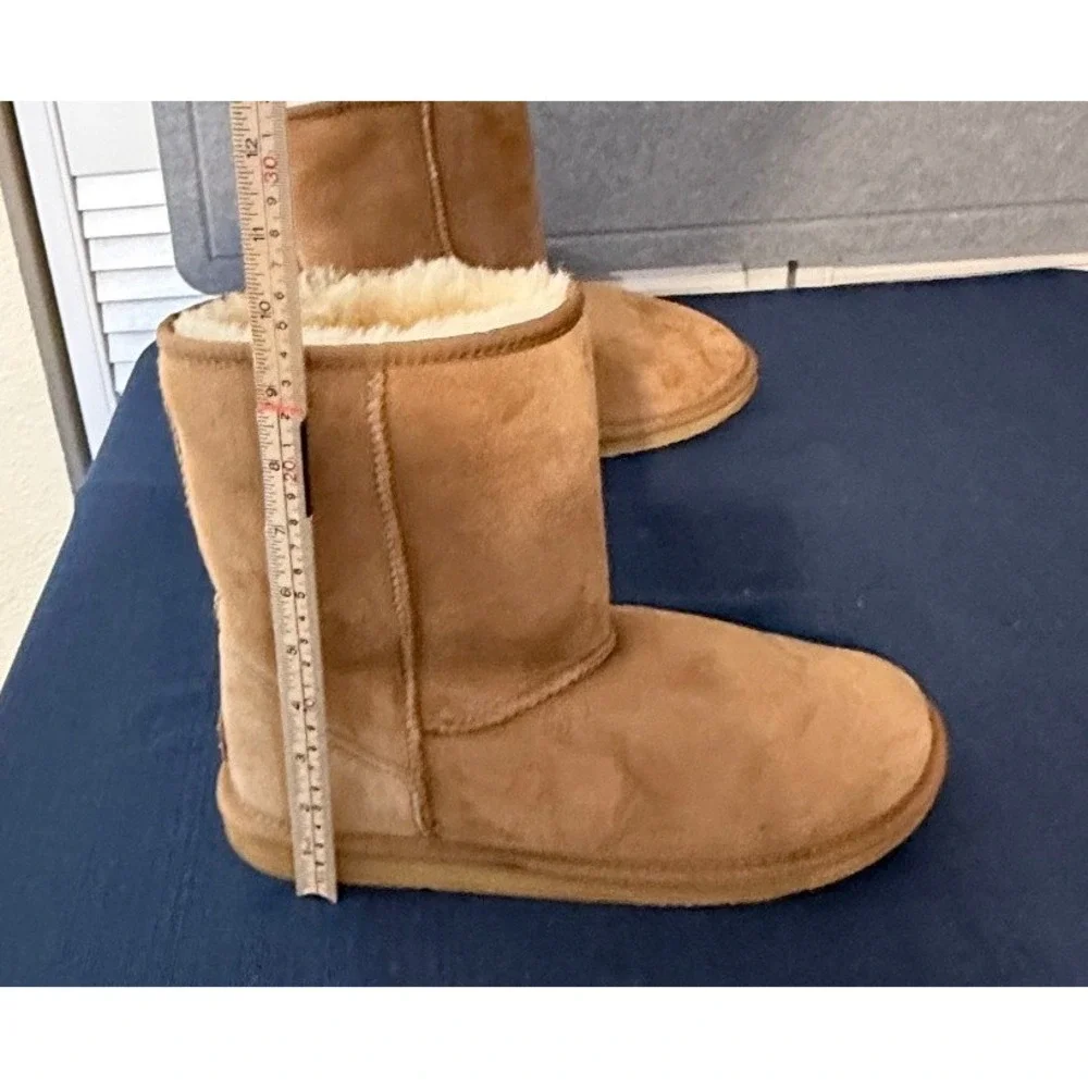 Australia Luxe Collective Mens Cozy Short Boot 11 Chestnut Sheepskin Shearling